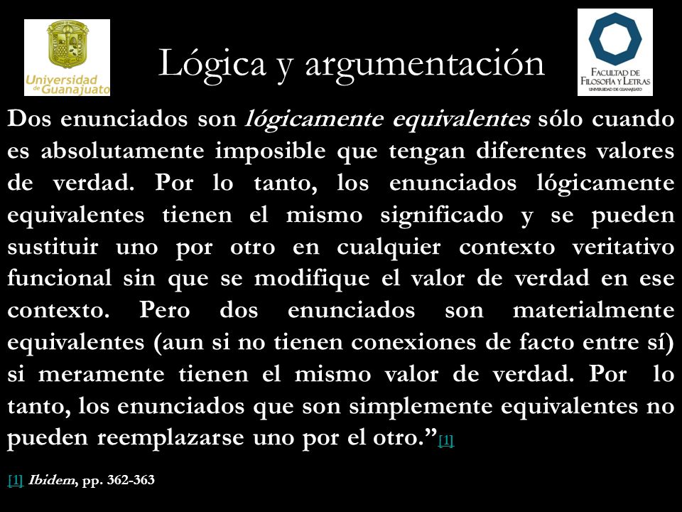 Lógica y argumentación
