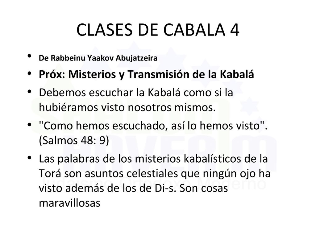 CLASES DE CABALA 4 Próx: Misterios y Transmisión de la Kabalá