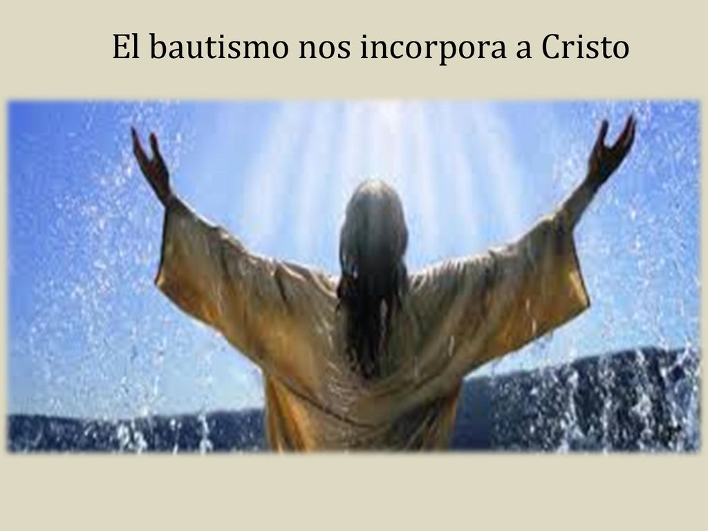 El bautismo nos incorpora a Cristo