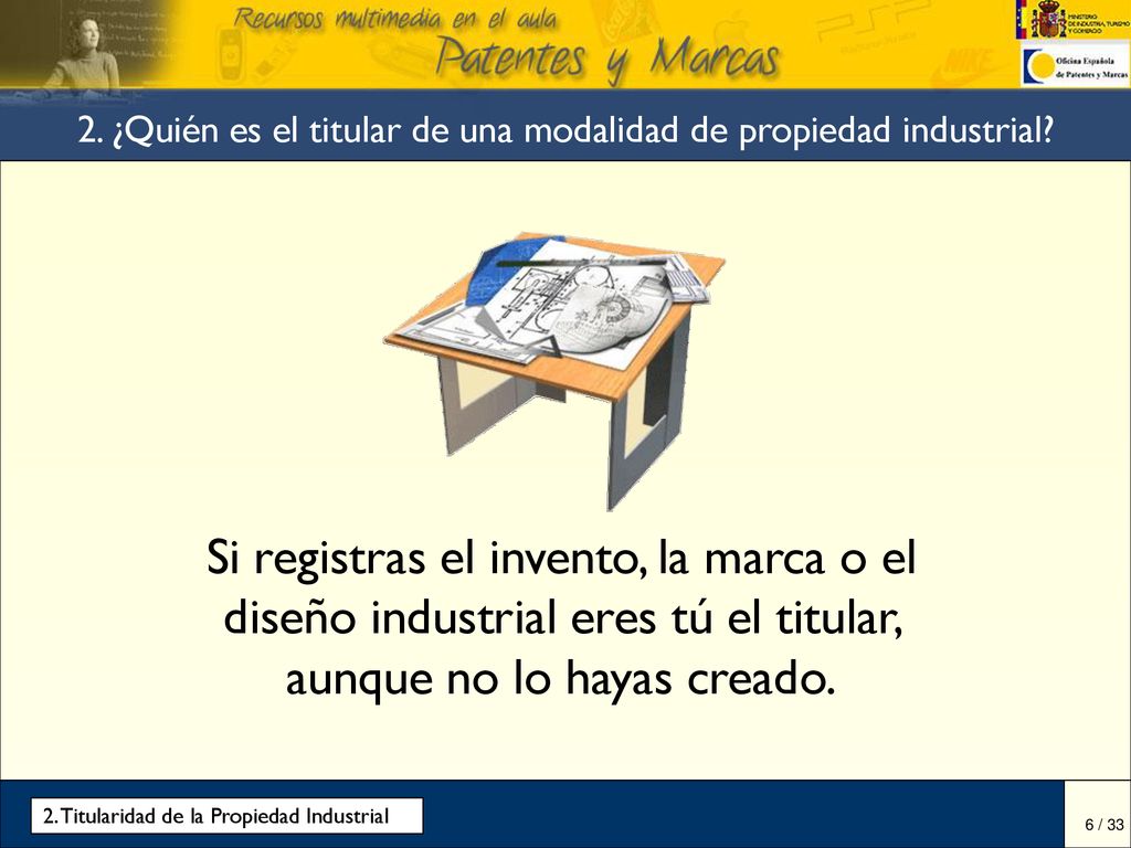 2. ¿Quién es el titular de una modalidad de propiedad industrial