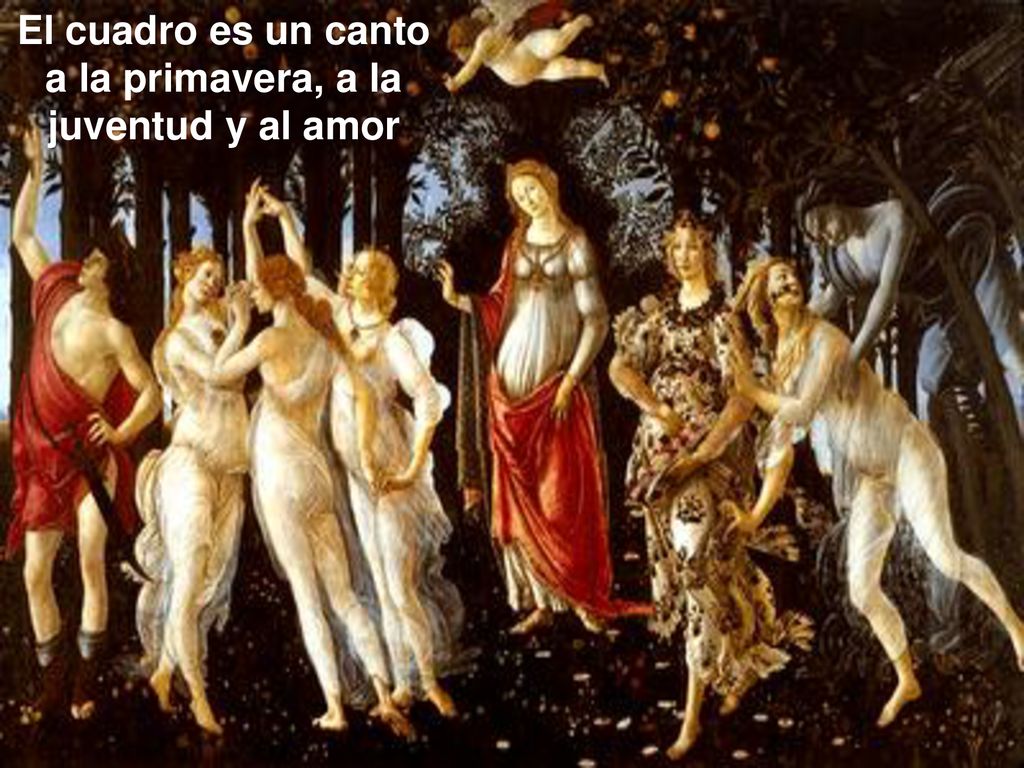El cuadro es un canto a la primavera, a la juventud y al amor