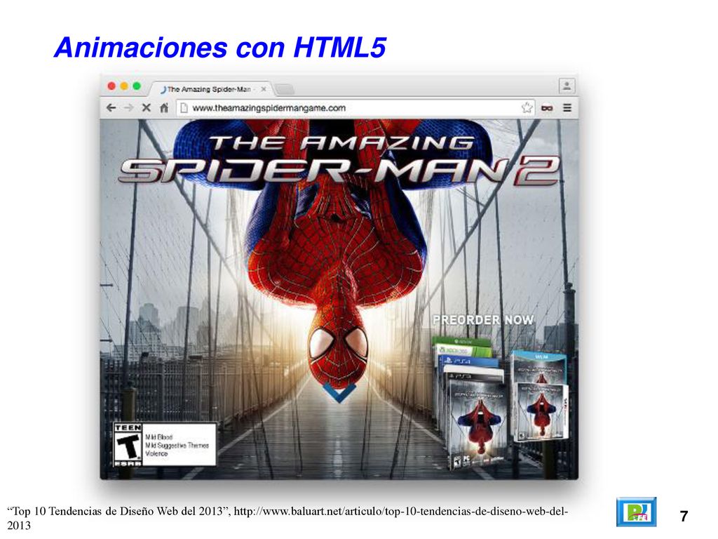 Animaciones con HTML5 Top 10 Tendencias de Diseño Web del 2013 ,