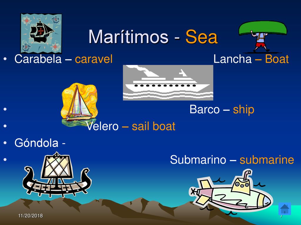 Marítimos - Sea Carabela – caravel Lancha – Boat Barco – ship