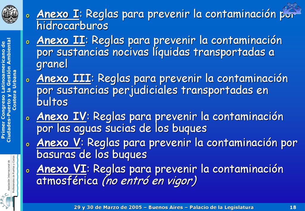 Anexo I: Reglas para prevenir la contaminación por hidrocarburos