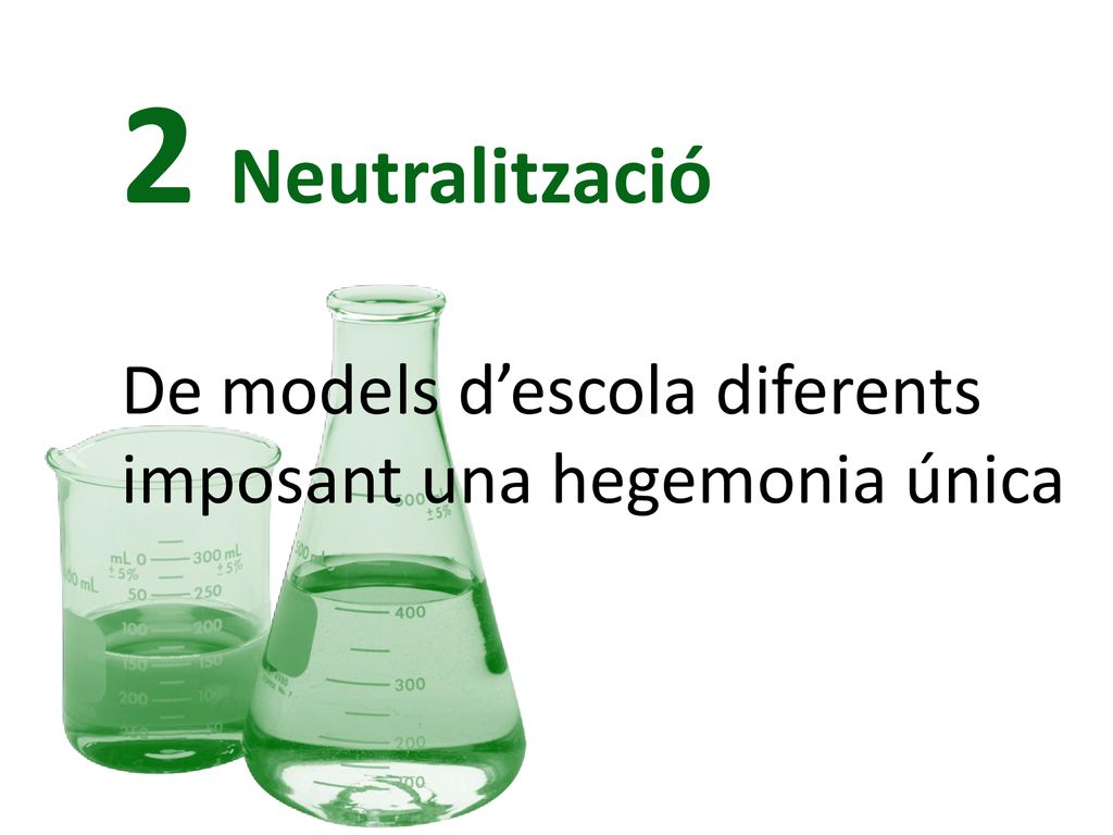 2 Neutralització De models d’escola diferents imposant una hegemonia única