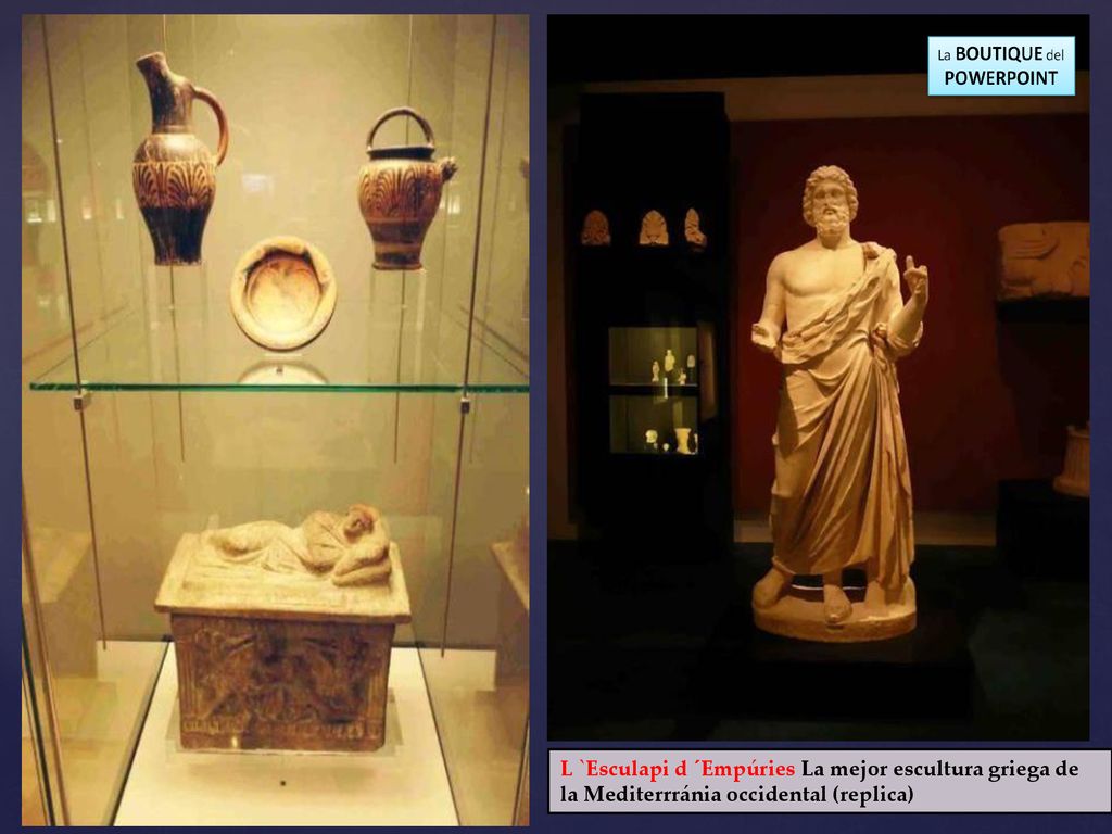 L `Esculapi d ´Empúries La mejor escultura griega de la Mediterrránia occidental (replica)