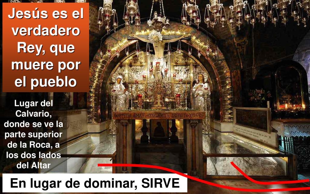 Jesús es el verdadero Rey, que muere por el pueblo