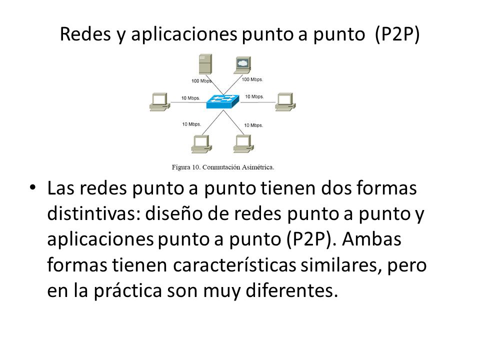 Redes y aplicaciones punto a punto (P2P)