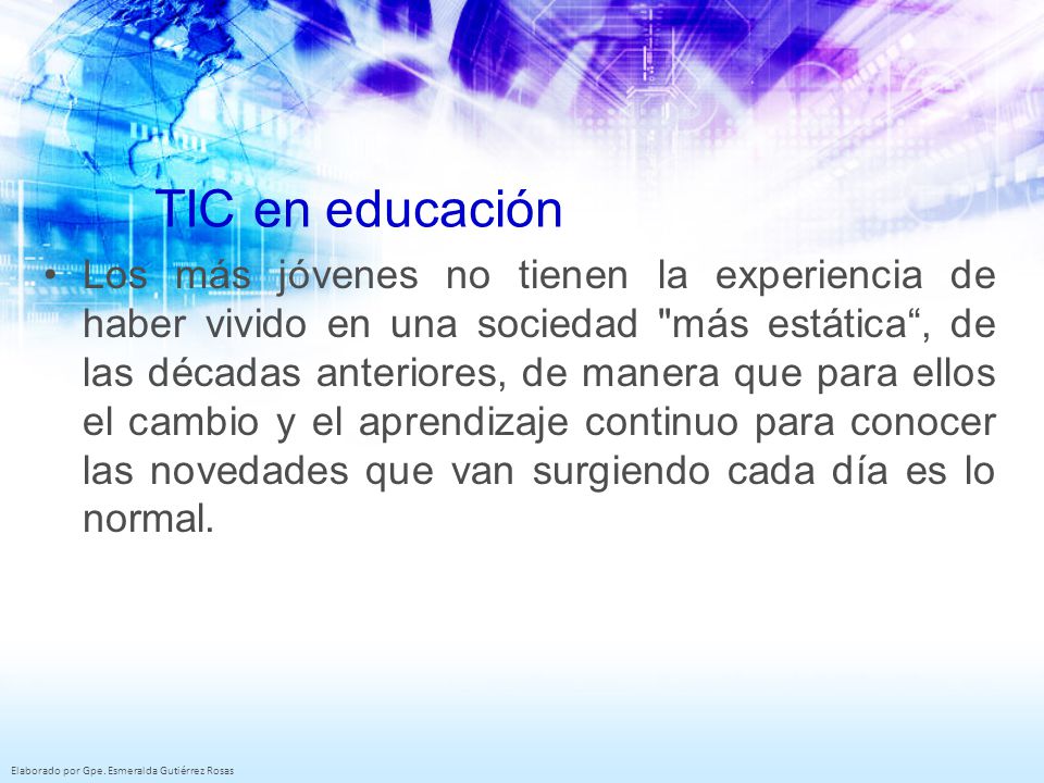 TIC en educación