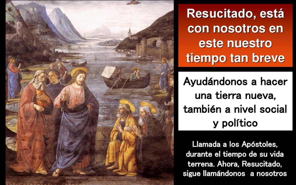 Resucitado, está con nosotros en este nuestro tiempo tan breve