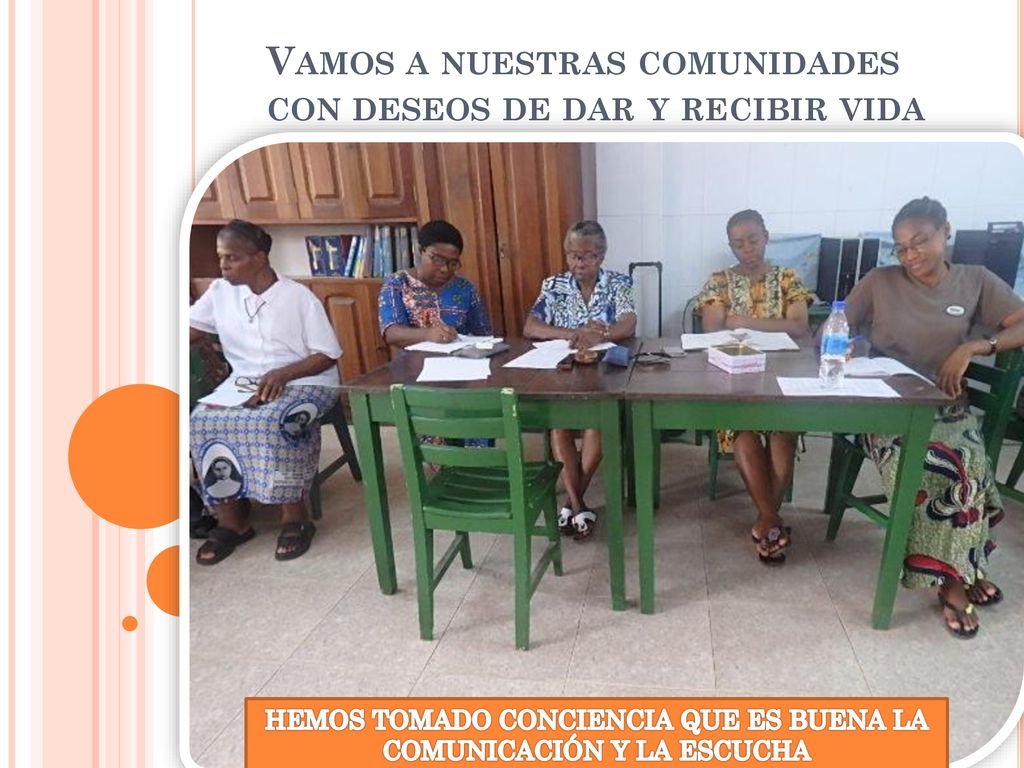 Vamos a nuestras comunidades con deseos de dar y recibir vida