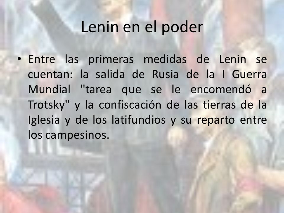 Lenin en el poder