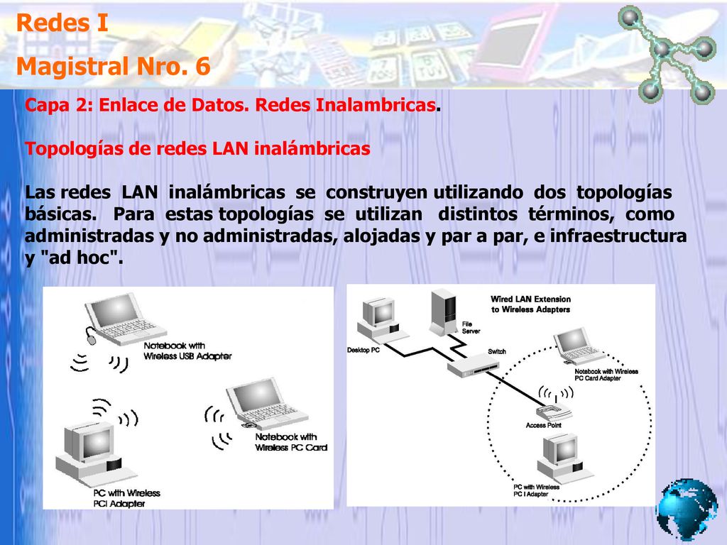 Redes I Magistral Nro. 6 Capa 2: Enlace de Datos. Redes Inalambricas.