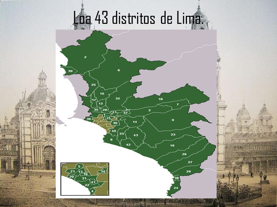 Loa 43 distritos de Lima.
