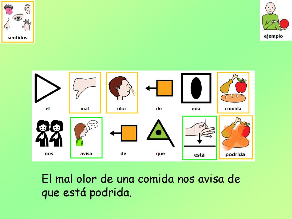 El mal olor de una comida nos avisa de que está podrida.