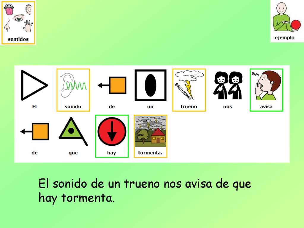 El sonido de un trueno nos avisa de que hay tormenta.