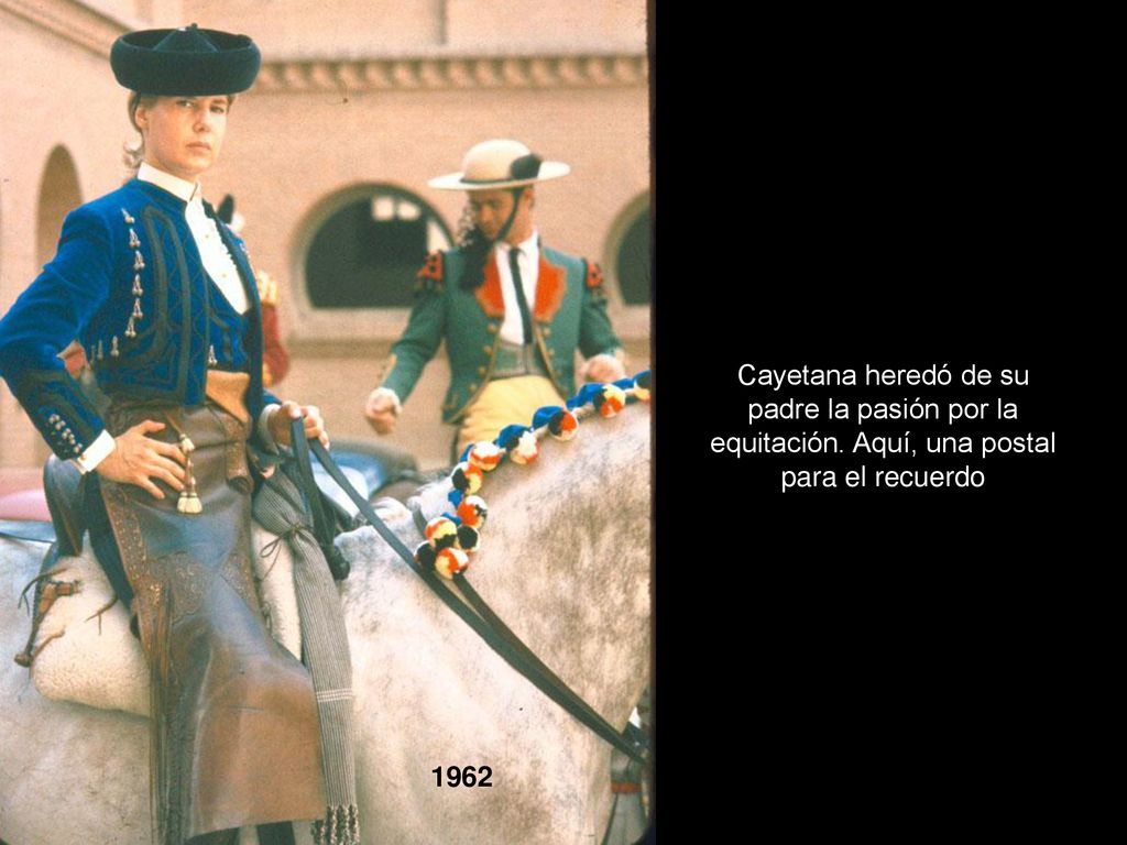 Cayetana heredó de su padre la pasión por la equitación