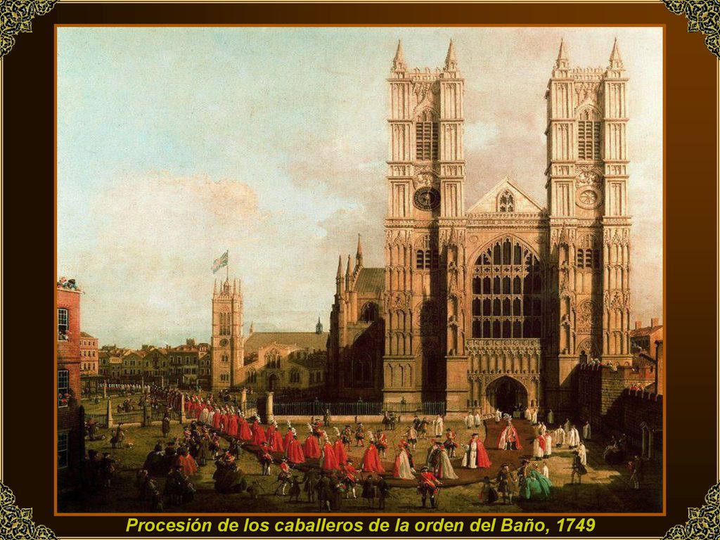 Procesión de los caballeros de la orden del Baño, 1749