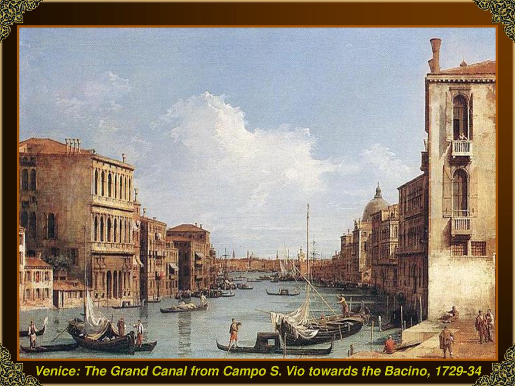 Venice: The Grand Canal from Campo S. Vio towards the Bacino,
