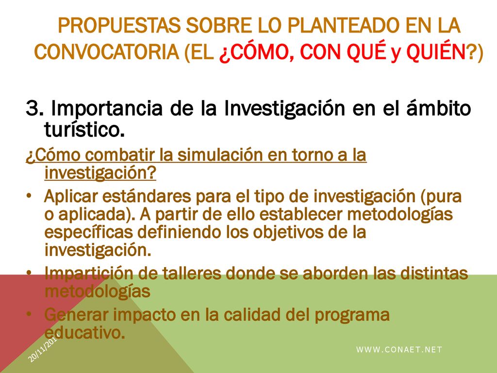 3. Importancia de la Investigación en el ámbito turístico.
