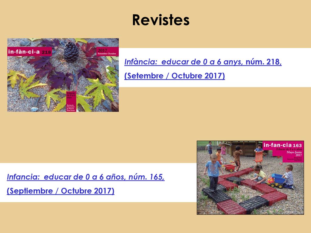 Revistes Infància: educar de 0 a 6 anys, núm. 218,