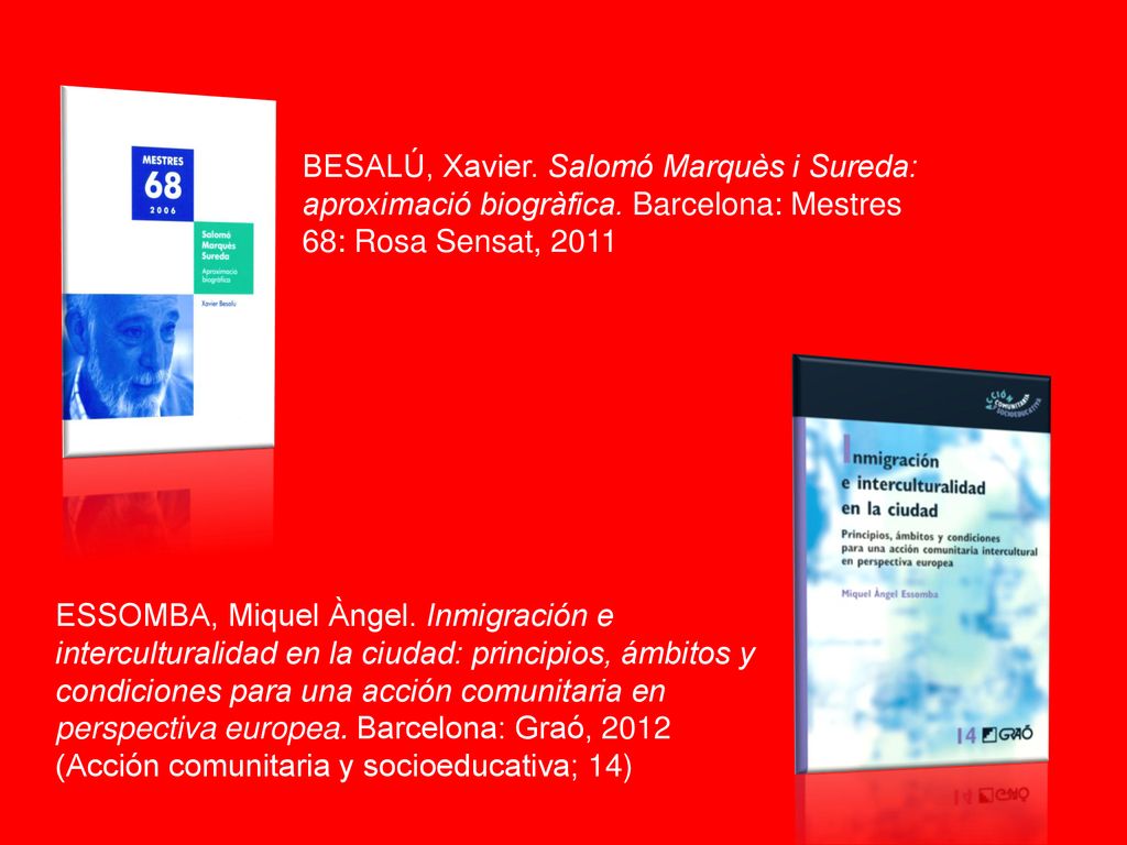 bvfdsx BESALÚ, Xavier. Salomó Marquès i Sureda: aproximació biogràfica. Barcelona: Mestres 68: Rosa Sensat,