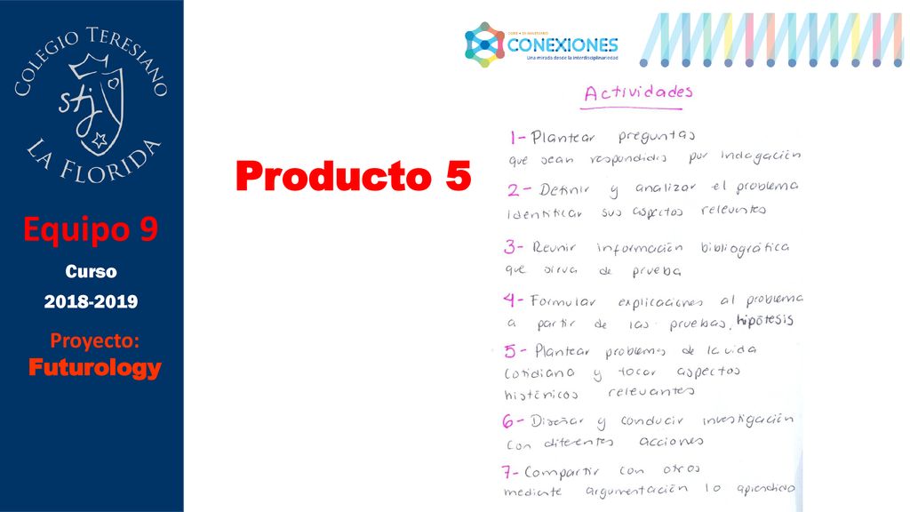 Producto 5 Equipo 9 Curso Proyecto: Futurology