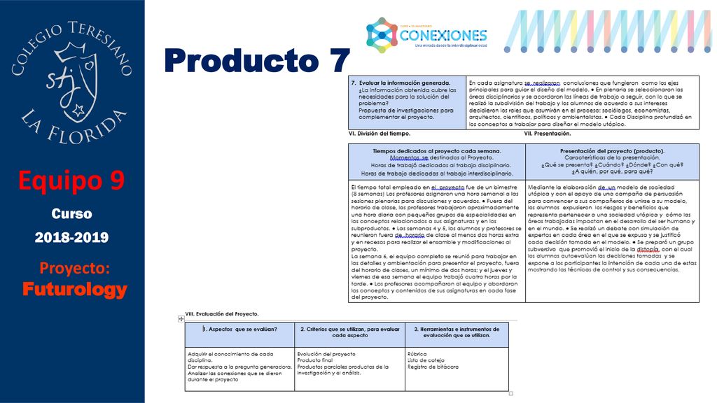 Producto 7 Equipo 9 Curso Proyecto: Futurology