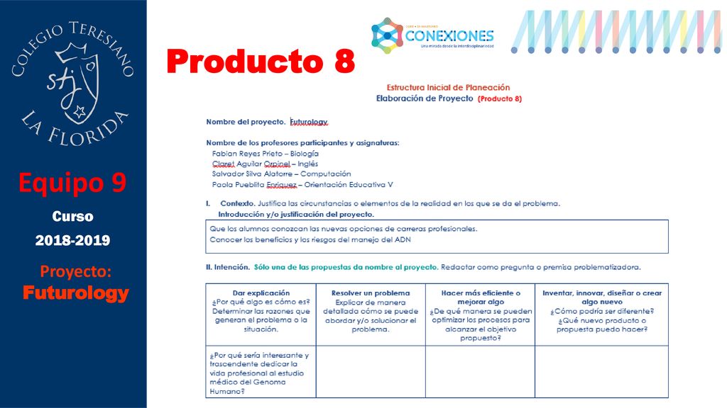 Producto 8 Equipo 9 Curso Proyecto: Futurology