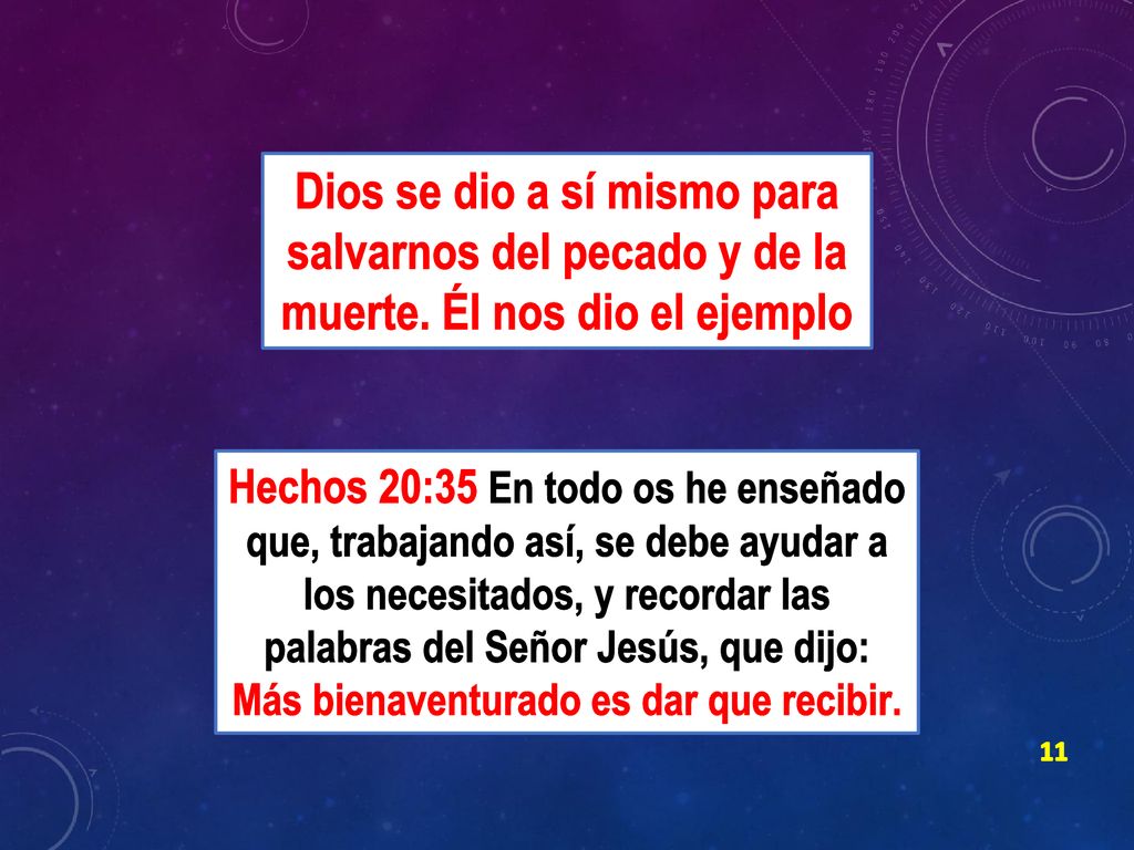 Dios se dio a sí mismo para salvarnos del pecado y de la muerte