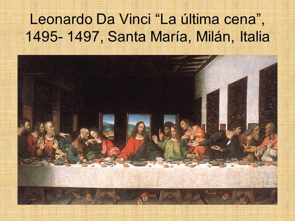 Leonardo Da Vinci La última cena , , Santa María, Milán, Italia