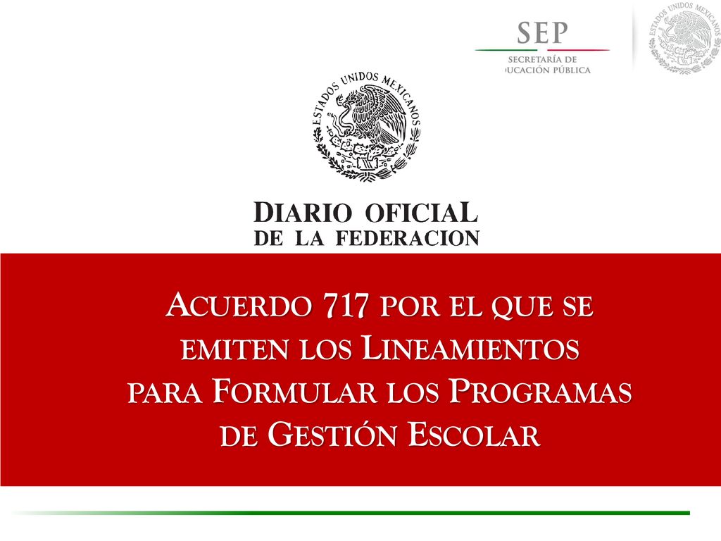 Acuerdo 717 por el que se emiten los Lineamientos