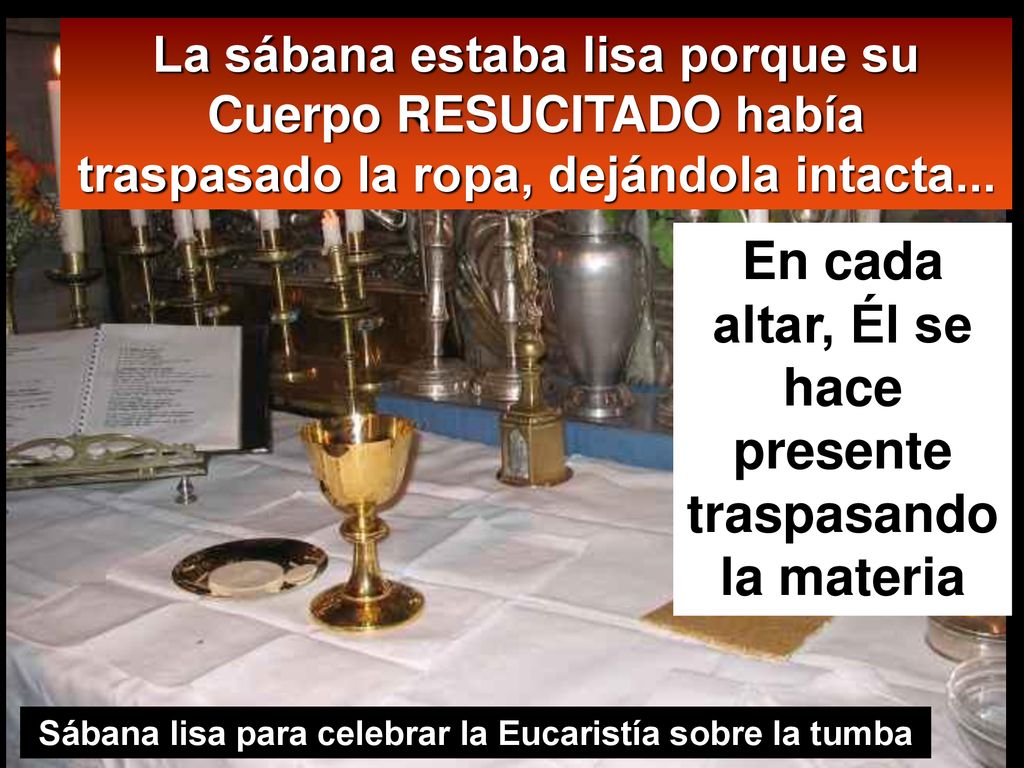 En cada altar, Él se hace presente traspasando la materia