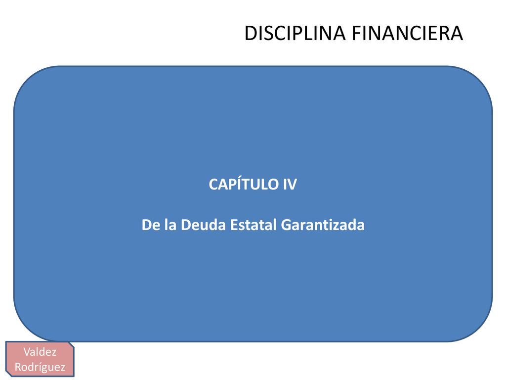 DISCIPLINA FINANCIERA