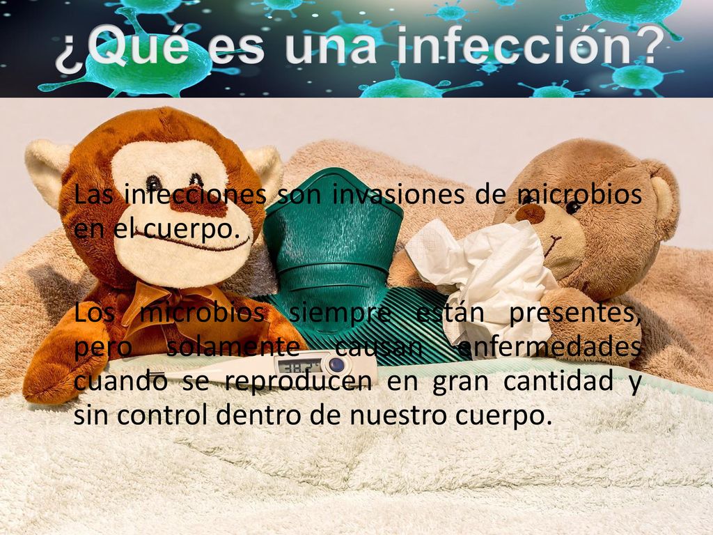 ¿Qué es una infección Las infecciones son invasiones de microbios en el cuerpo.
