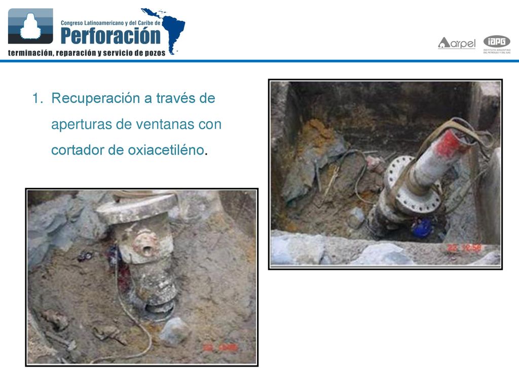 Recuperación a través de aperturas de ventanas con cortador de oxiacetiléno.