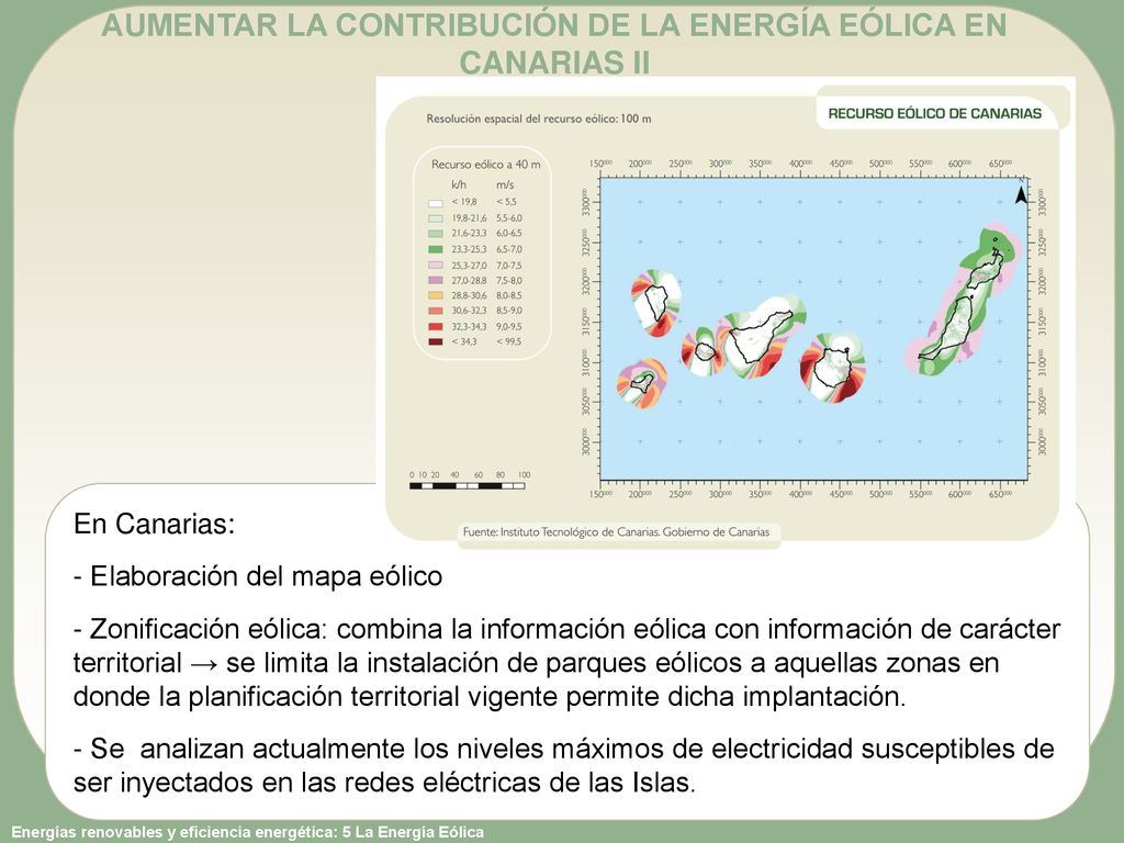 AUMENTAR LA CONTRIBUCIÓN DE LA ENERGÍA EÓLICA EN CANARIAS II