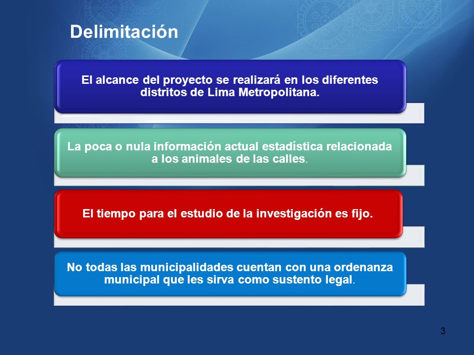 El tiempo para el estudio de la investigación es fijo.
