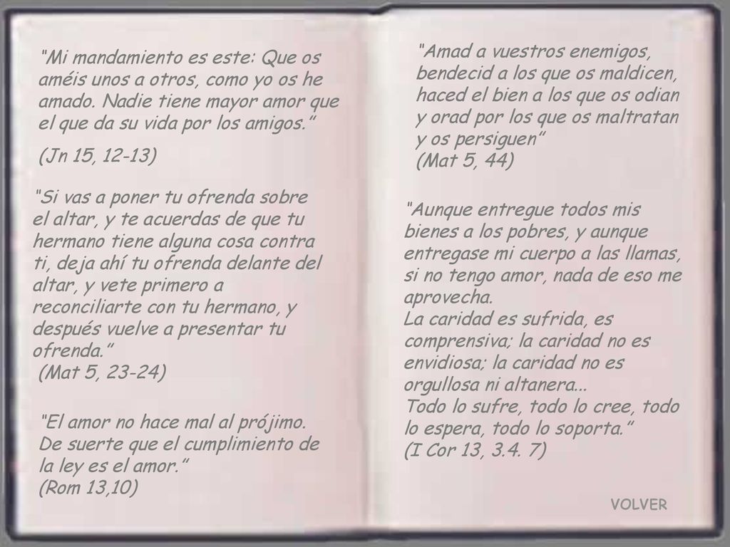 Todo lo sufre, todo lo cree, todo lo espera, todo lo soporta.
