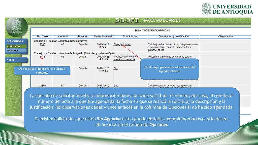 De clic aquí para ver la información del tipo de solicitud