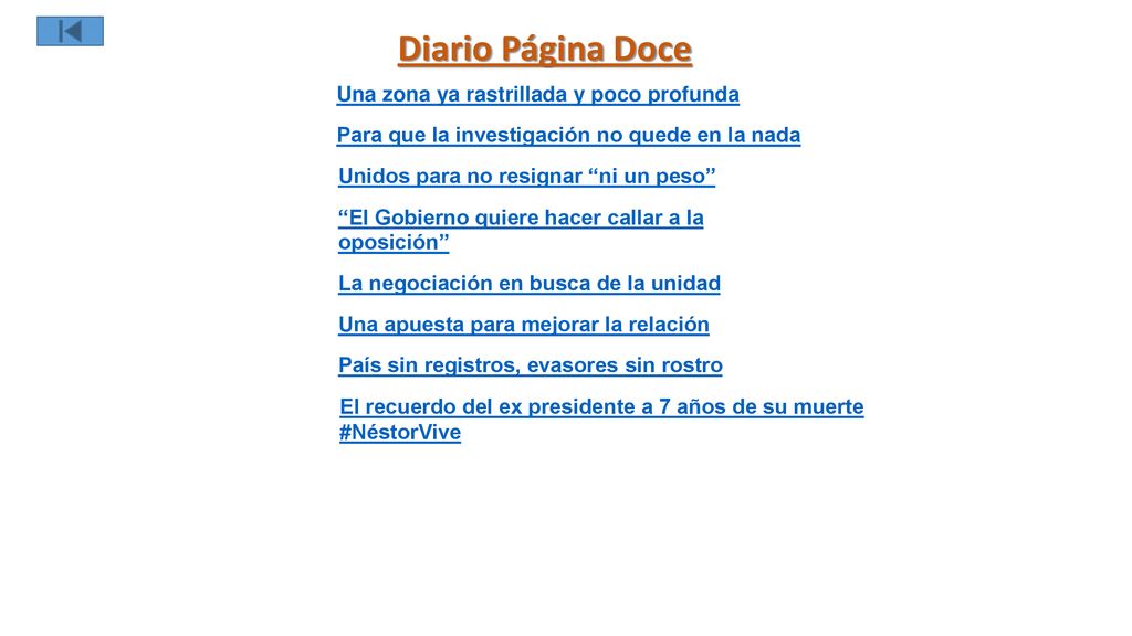 Diario Página Doce Una zona ya rastrillada y poco profunda