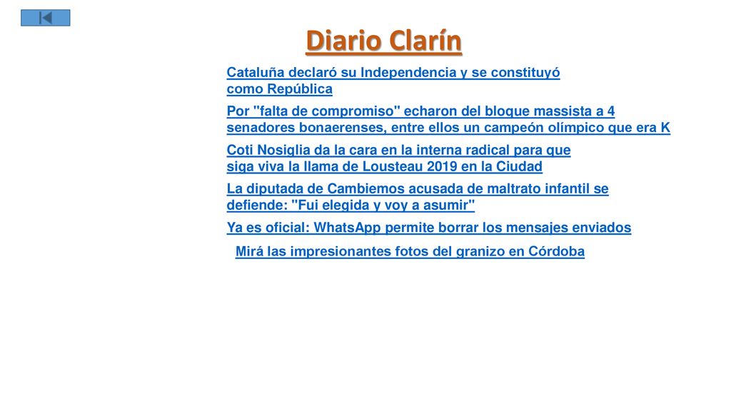 Diario Clarín Cataluña declaró su Independencia y se constituyó como República.