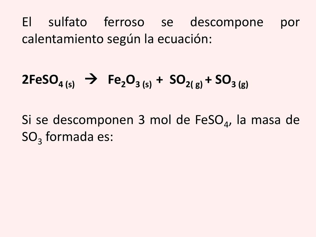 ESTEQUIOMETRIA. - ppt descargar