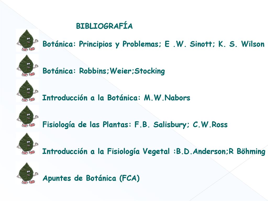 Botánica: Principios y Problemas; E .W. Sinott; K. S. Wilson