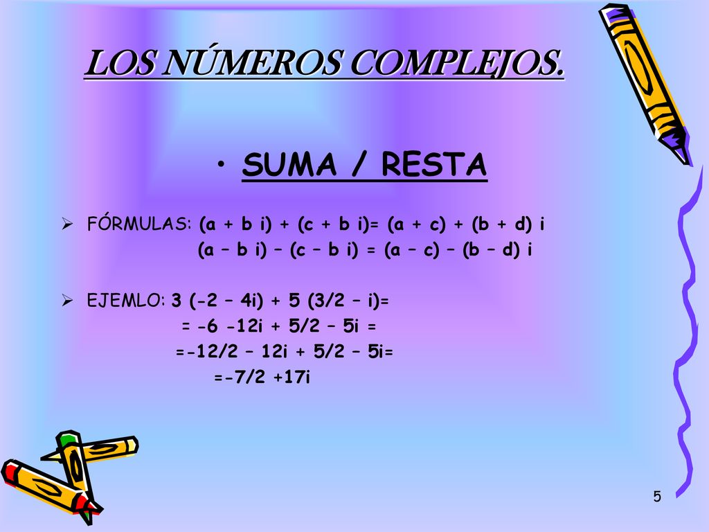 LOS NÚMEROS COMPLEJOS. - ppt descargar