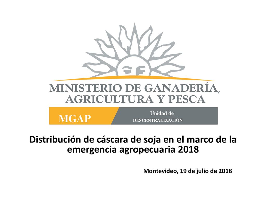 Distribución de cáscara de soja en el marco de la emergencia agropecuaria 2018