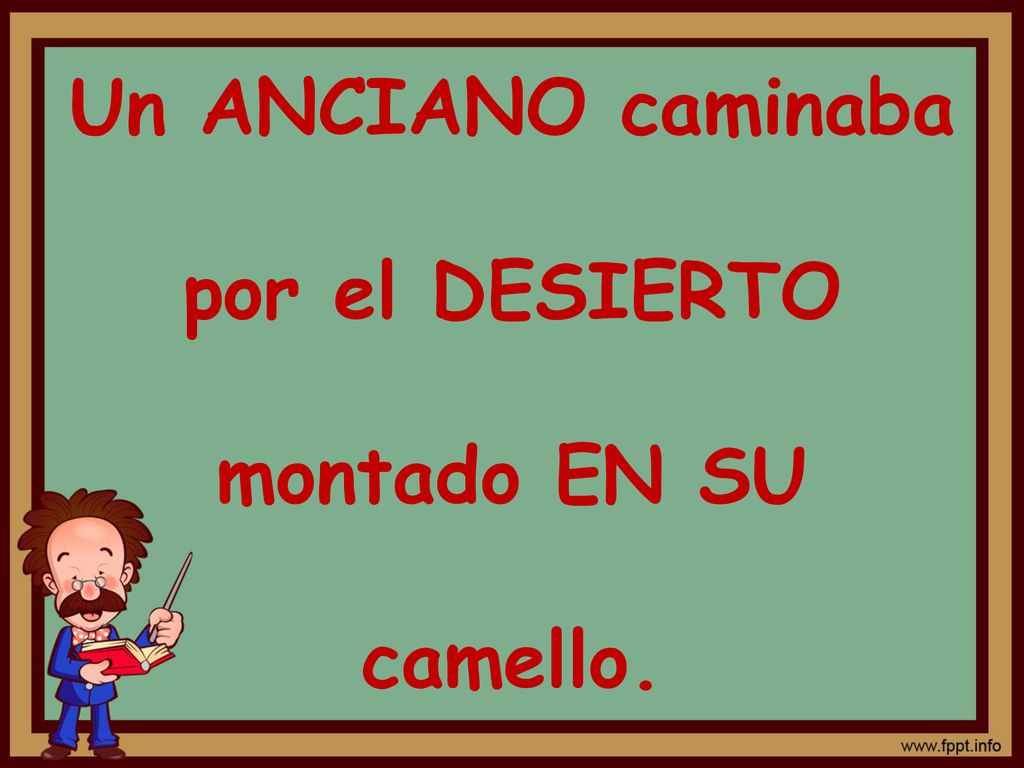 Un ANCIANO caminaba por el DESIERTO montado EN SU camello.