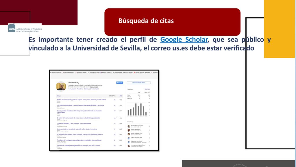 Búsqueda de citas artículos de revistas indexadas con índices de calidad relativos.