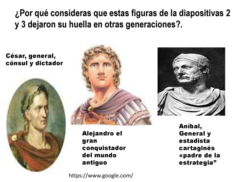 ¿Por qué consideras que estas figuras de la diapositivas 2 y 3 dejaron su huella en otras generaciones .