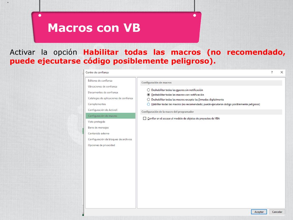 . Macros con VB. La suma de las frecuencias absolutas es igual al número total de datos, que se representa por N.
